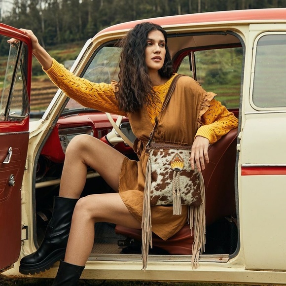 Myra Bag Handbags - Myra Bag Handmade Eunoia Leather & Hairon Upcycled Canvas & Cowhide Leather